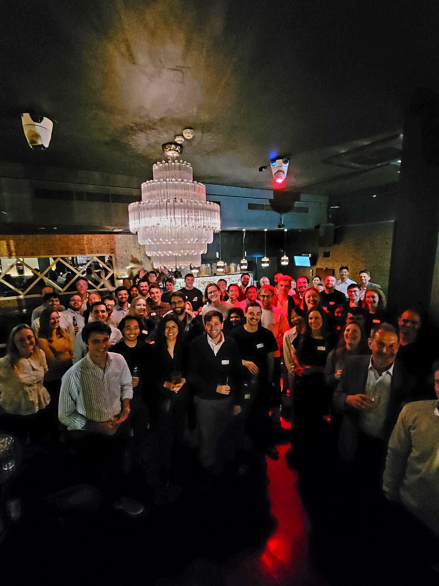 Group photo at meetup event in london