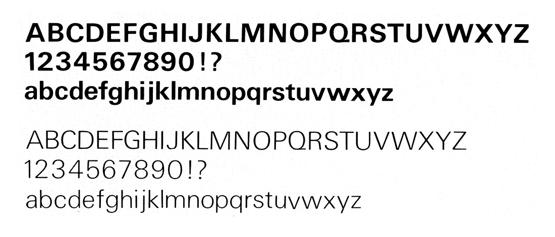 Shell corproate typeface, Univers by Adrian Frutiger