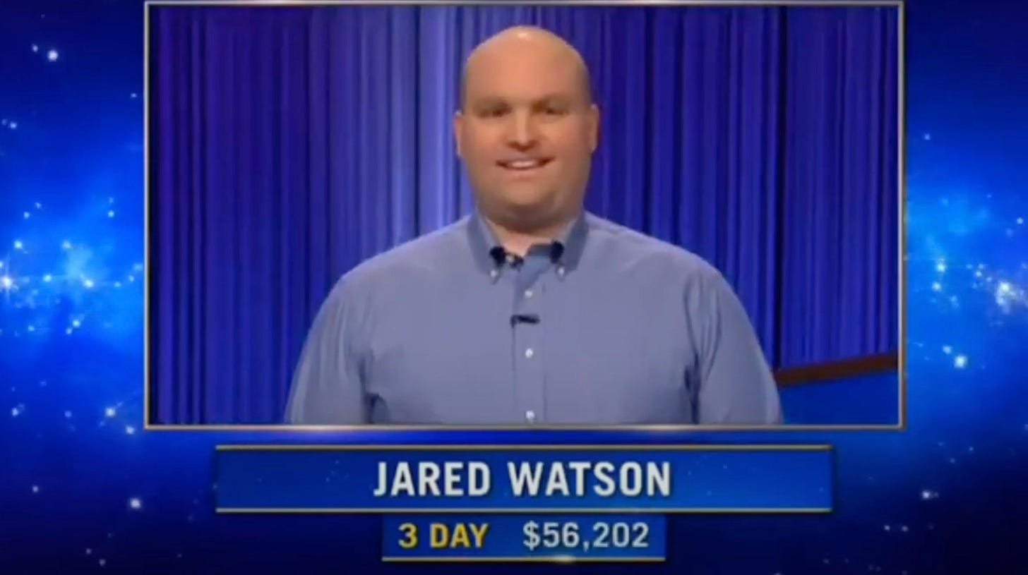 Jeopardy! champ Jared Watson loses 3-day run in 'brutal' way and reveals  his 'undoing' that led to streak-ending blunder | The US Sun