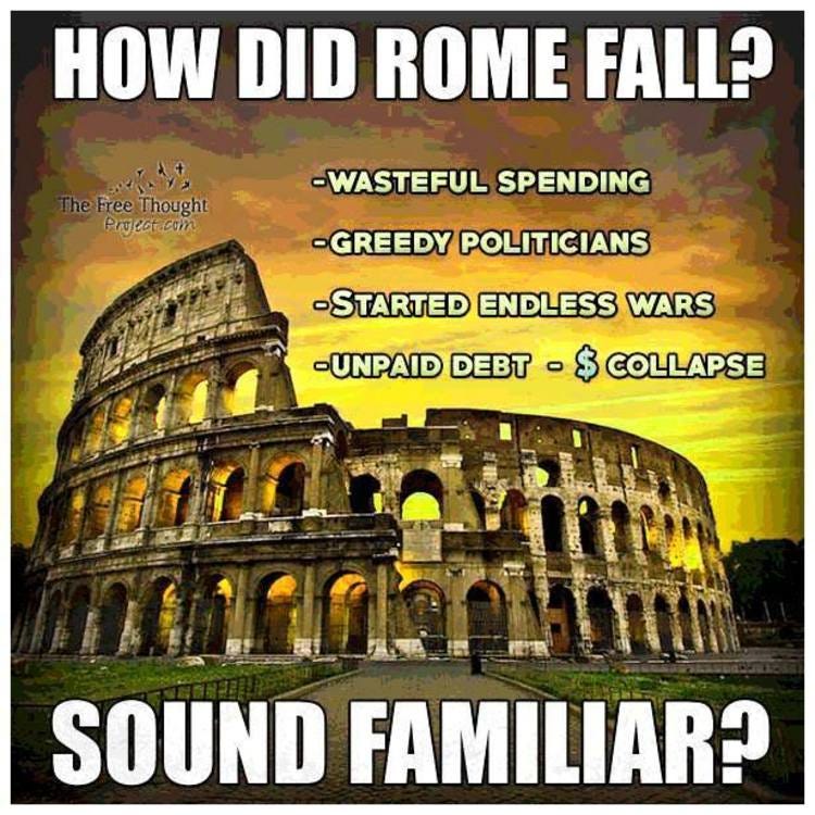 Meme Compares How Rome Fell With The 2016 USA