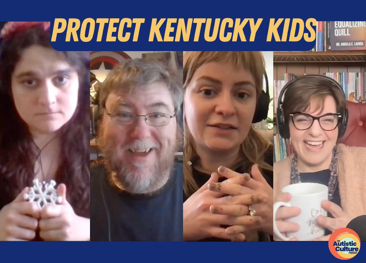 Autistic advocates make a podcast about hcr 51 a bill in Kentucky that would mandate ABA therapy in Kentucky schools, harming autistic children.