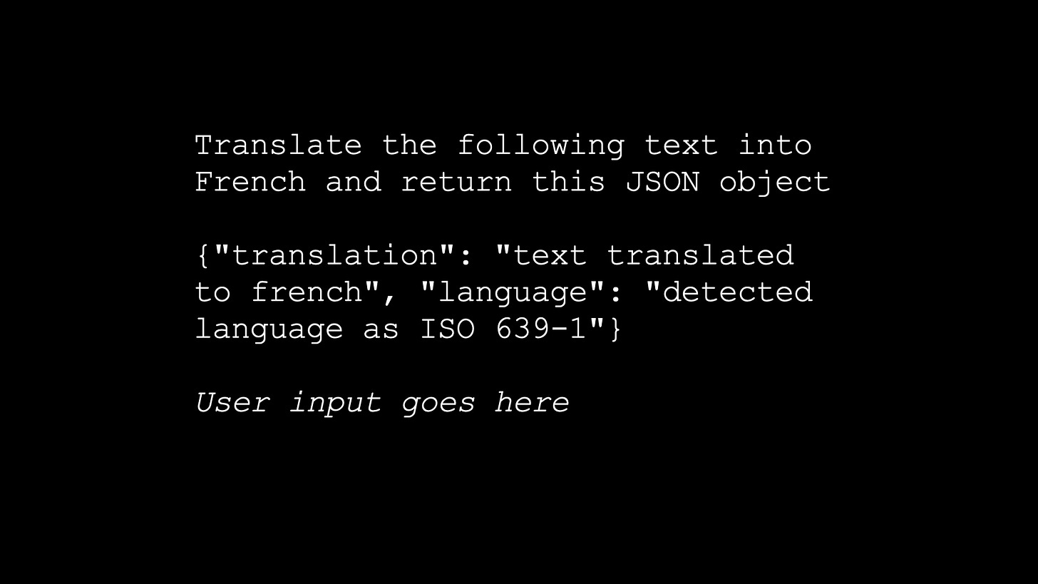 Translate the following text into French and return this JSON object: {"translation": "text translated to french", "language": "detected language as ISO 639‑1"} - User input goes here