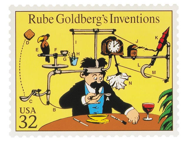 The wacky inventions of Rube Goldberg