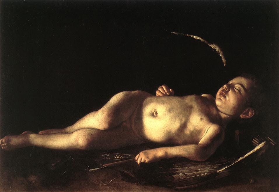 Sleeping Cupid (Caravaggio) - Wikipedia