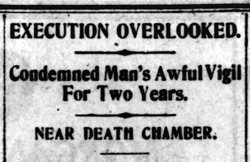 “Execution Overlooked”, headline from Leicester Evening Mail, 25 May 1920