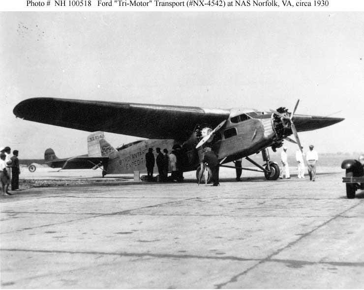 Photo #: NH 100518 Ford "Tri-Motor" Transport (# NX-4542) Photo #: NH 100518 Ford "Tri-Motor" Transport (# NX-4542)
