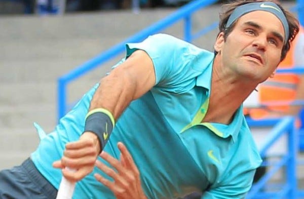 roger federer serving to pablo cuevas at instanbul open 2015