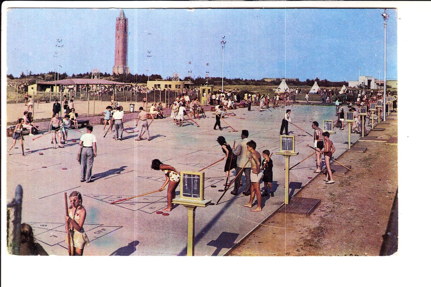 Jones Beach, Long Island, New York West Games Area @ 1950 - Picture 1 of 1