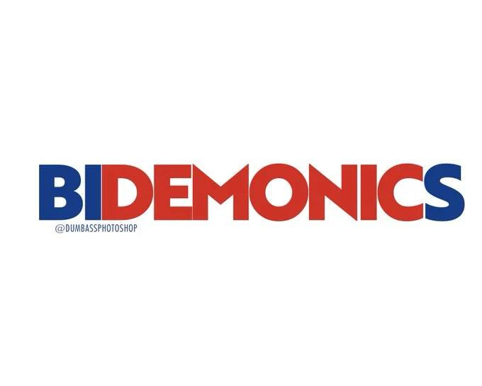 May be a graphic of text that says 'BIDEMONICS + @DUMBASSPHOTOSHOP'