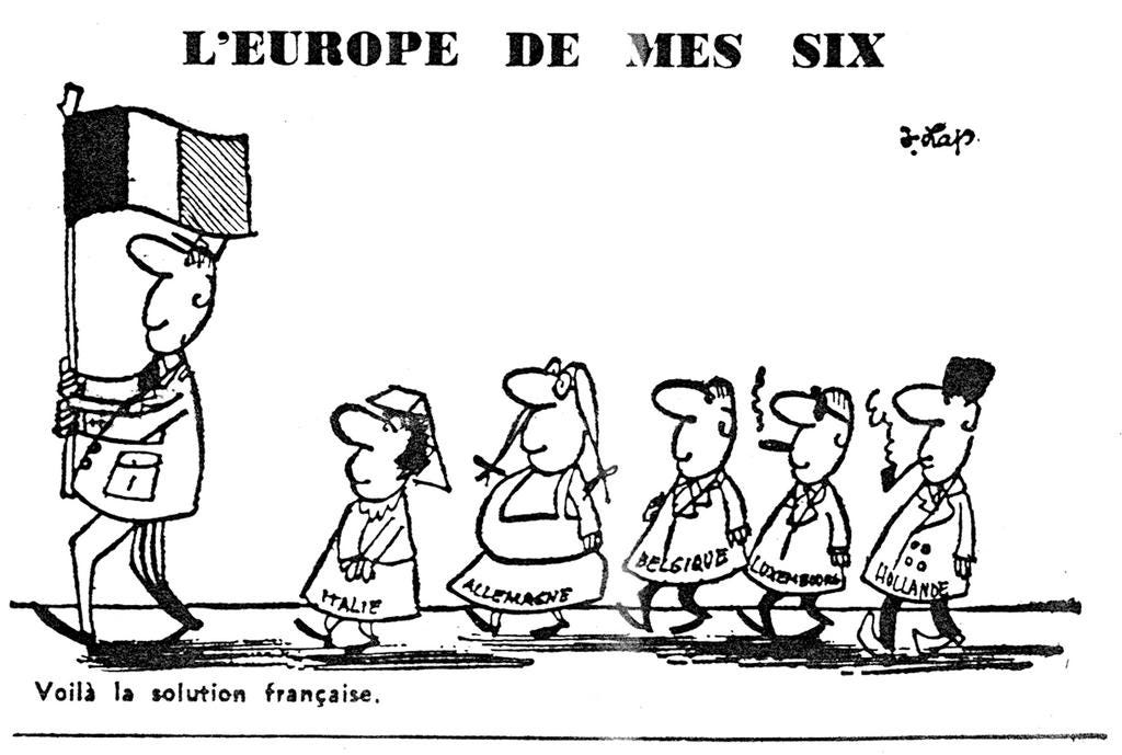 Cartoon by Lap on General de Gaulle's Europe (9 July 1965) - CVCE Website