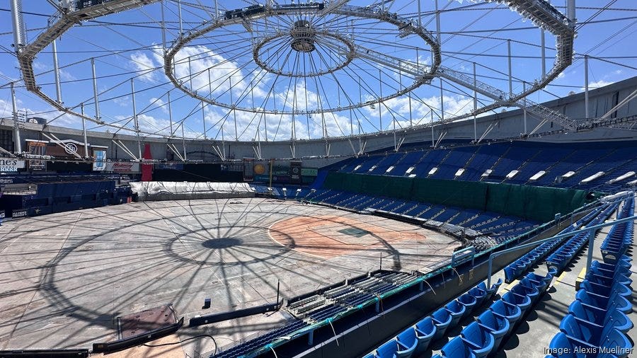 St. Petersburg confident in $22.5M Tropicana Field roof plan - Tampa Bay  Business Journal