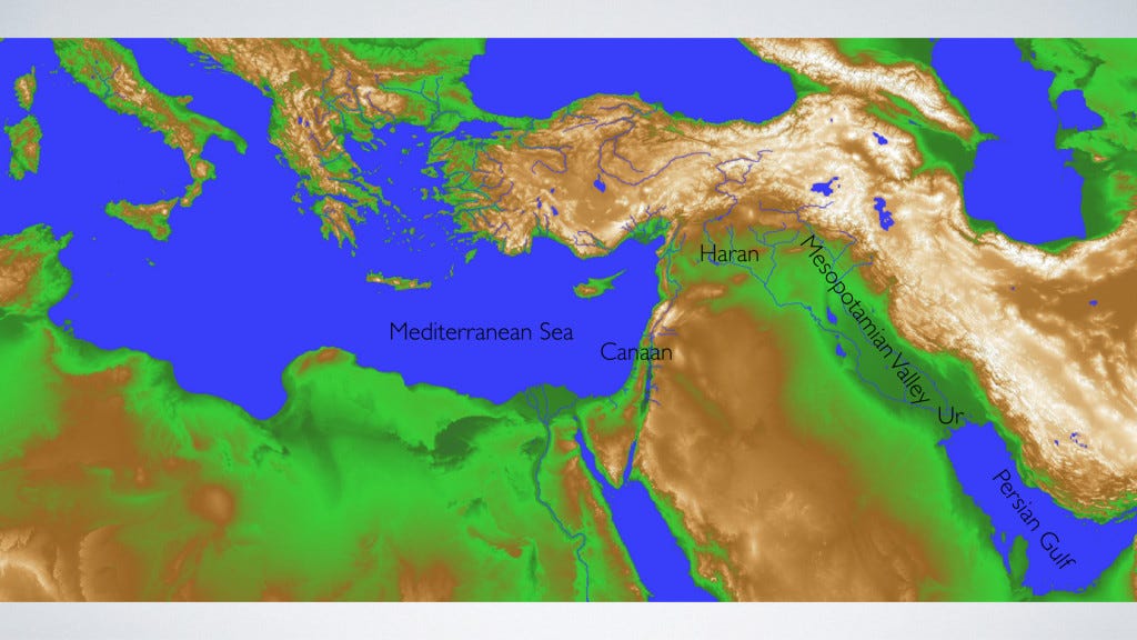 Topography of the Middle East