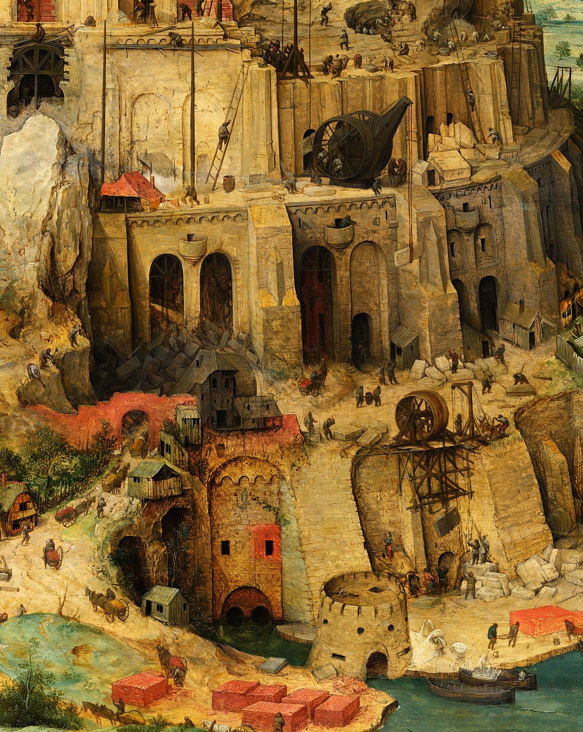 File:Pieter Bruegel the Elder - The Tower of Babel (detail tower lower  right) - Google Art Project.jpg - Wikimedia Commons