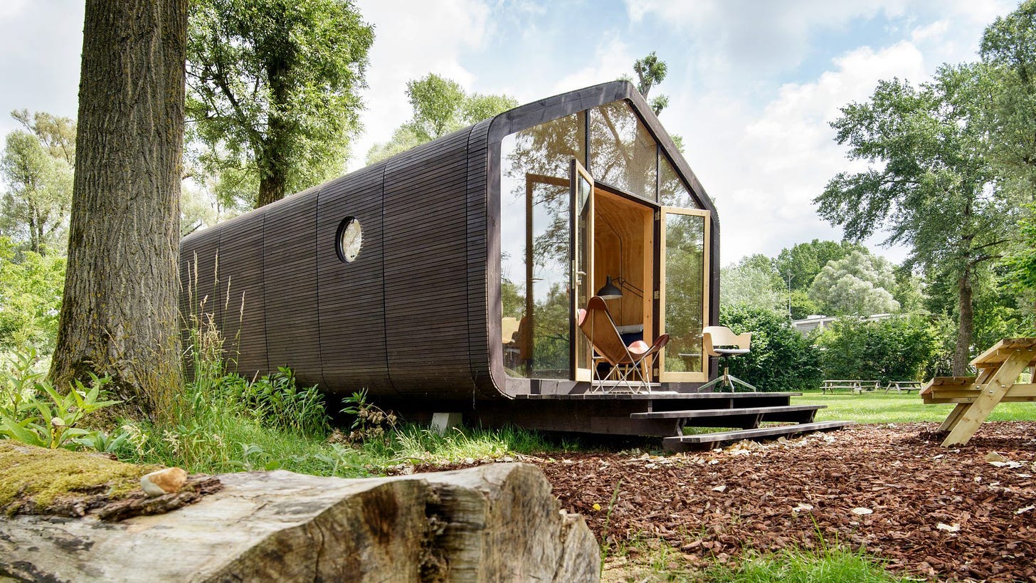 This Wikkelhouse Tiny Prefab Home Is Completely Made of Cardboard