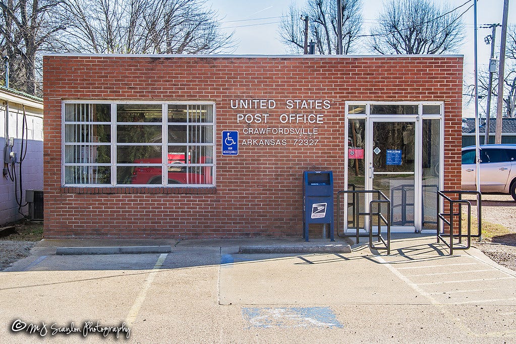 US Post Office | Crawfordsville, Arkansas 72327 | The small … | Flickr