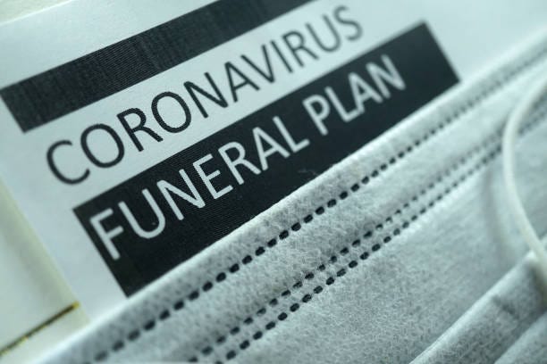 Covid 19 orbituaries shot of coronavirus covid funerals stock pictures, royalty-free photos & images