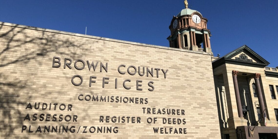 Brown County Courthouse exterior sheriff