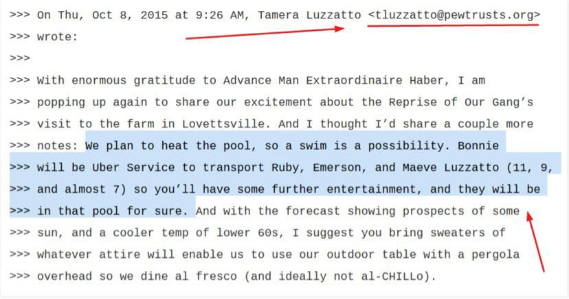 One of the most peculiar of the Podesta Emails was one from Tamera ...