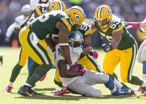 nick perry and mike daniels green bay packers