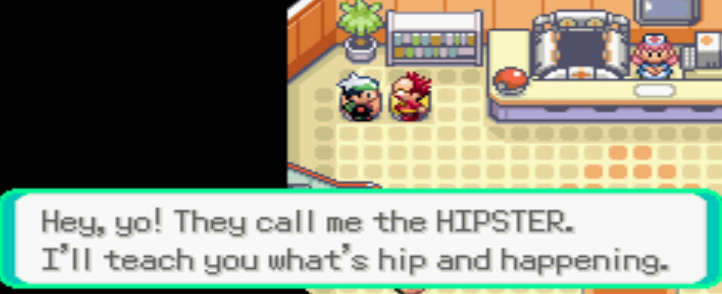 Playing Pokemon When a Wild Hipster Appears : r/pokemon