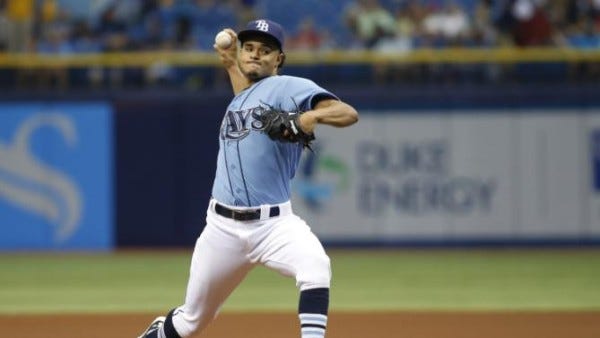 chris archer top man for bays bulge american league mlb 2015