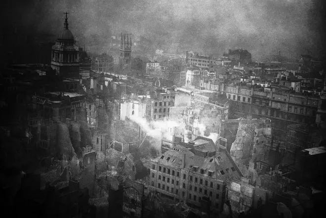 View from St Paul’s 3 January 1941.  Photo: Associated Press