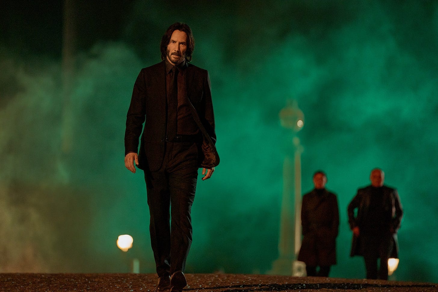 An image of Keanu Reeves as John Wick in John Wick Chapter 4.