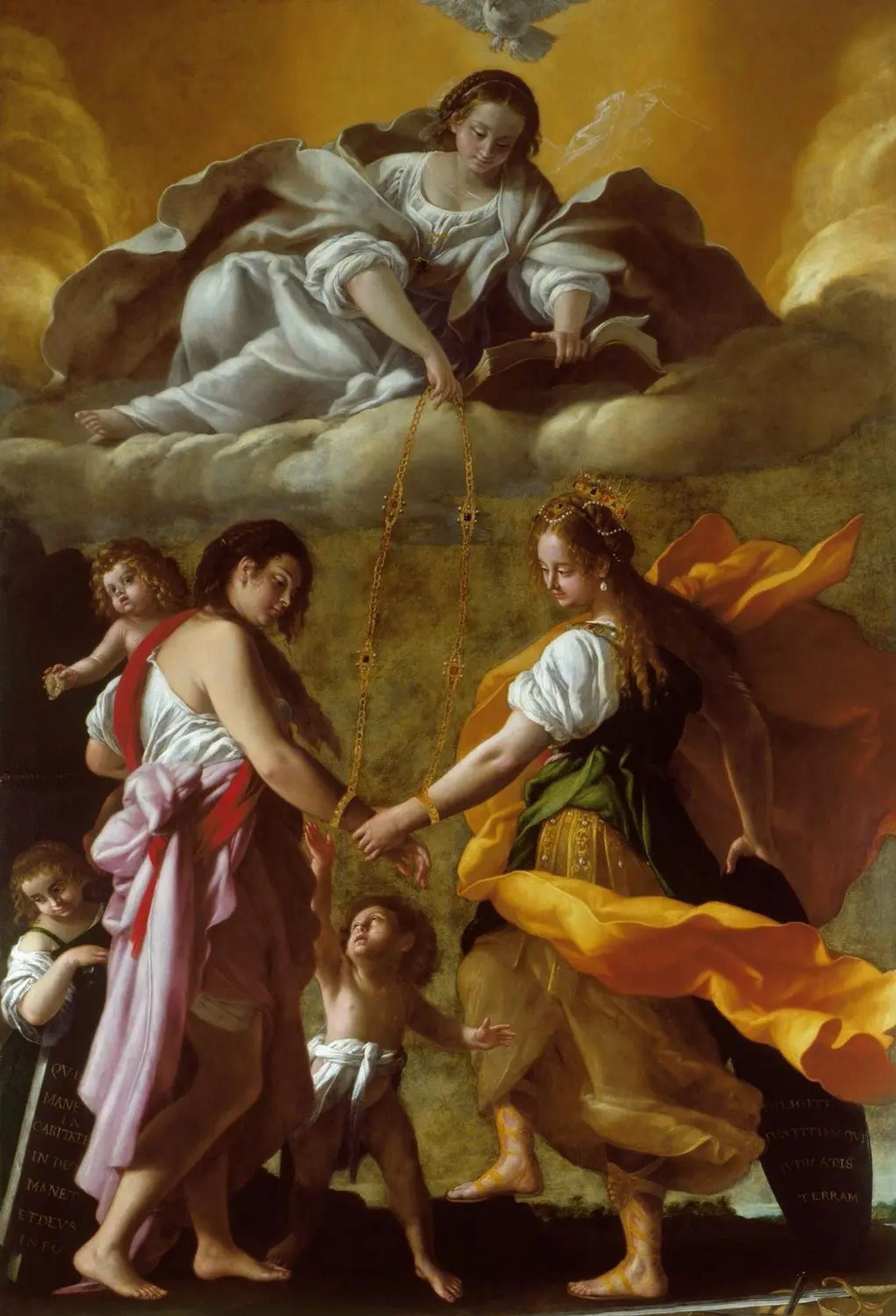 Giovanni Balione (Baglione). Allegory of Reconciliation of Mercy and Justice