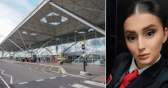 Cabin crew member died suddenly when plane landed at airport, inquest hears