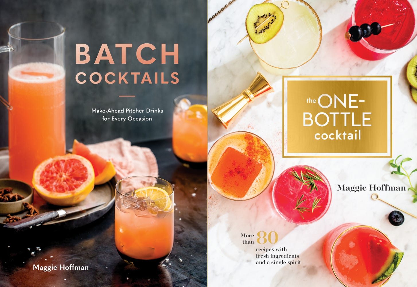 covers of batch cocktails and one-bottle cocktail