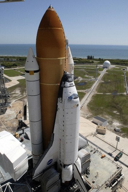Space Shuttle Endeavour in Ready to Launch Configuration