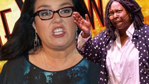 rosie odonnell fight with whoopi goldberg on the view abc 2014