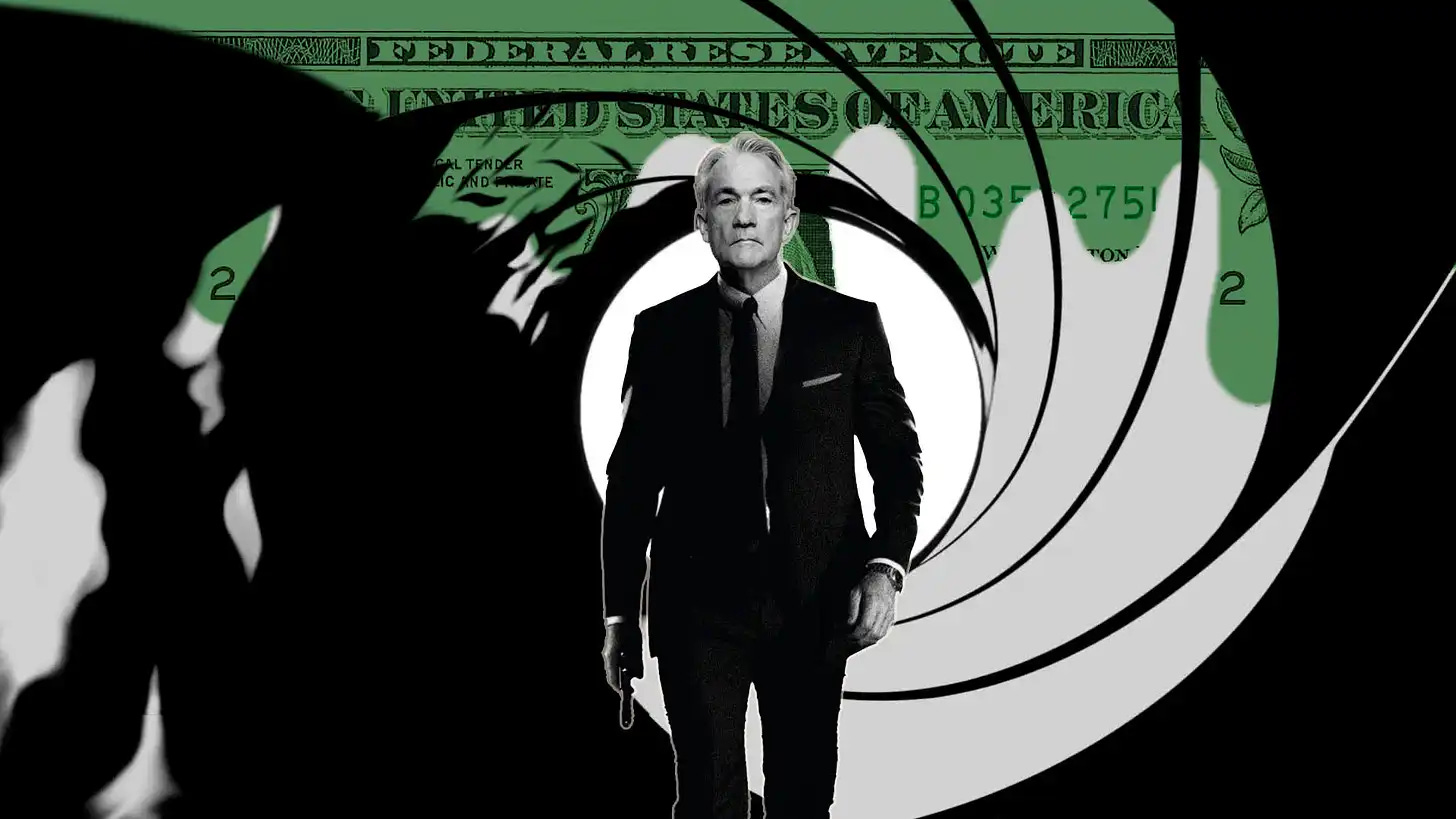 El Gobernador de la Reserva Federal, Jerome Powell como James Bond