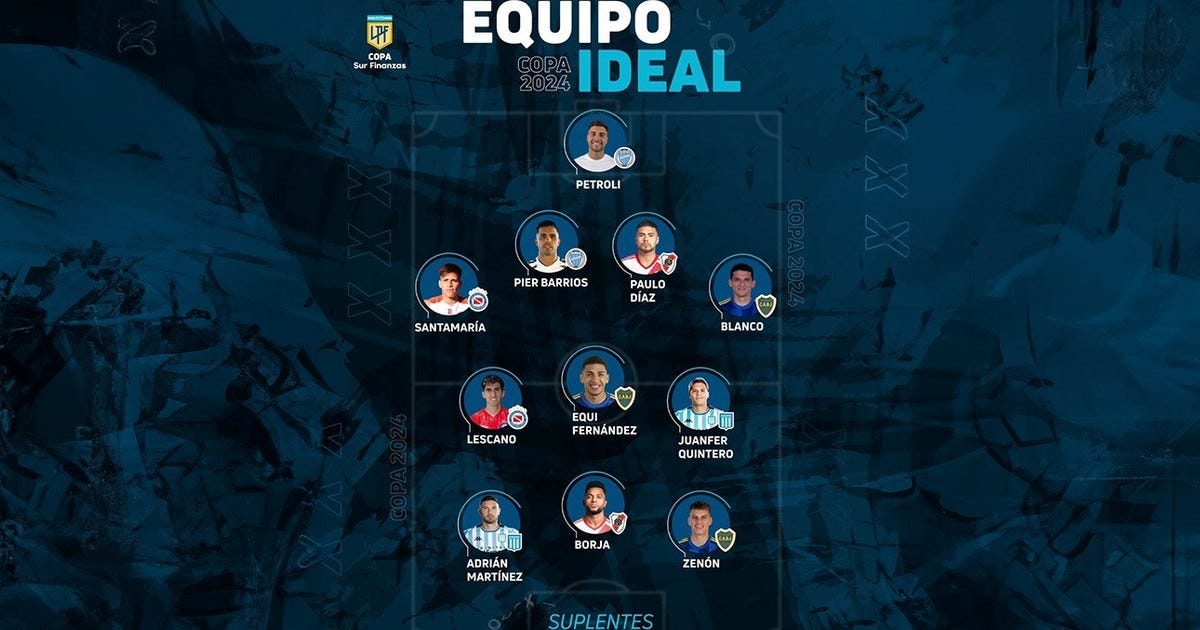 Petroli, el dueño del arco del equipo ideal de la Copa de la Liga Profesional 2024. 