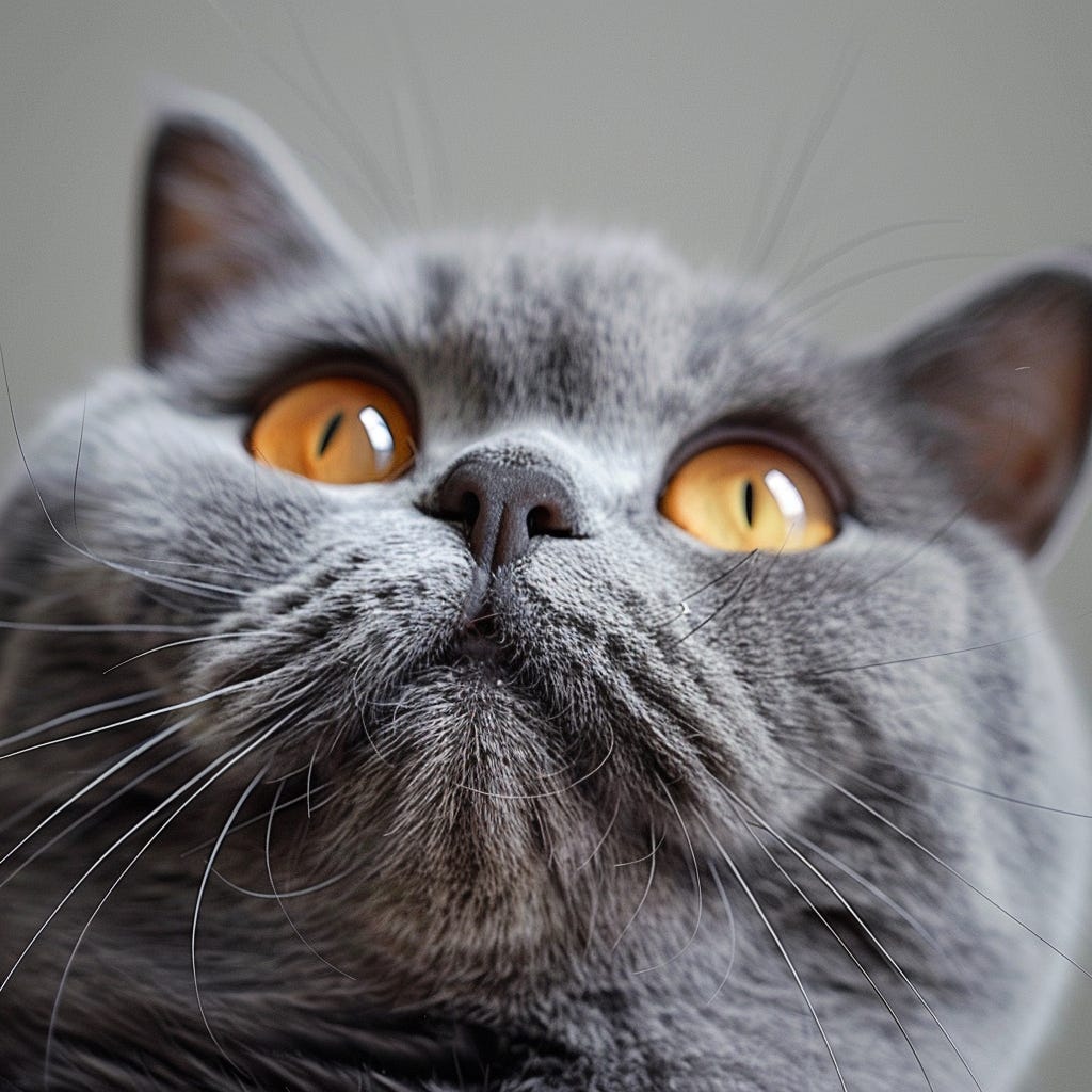 A picture of the cat is used as the style reference in Vary (Region). /imagine prompt: a photograph of the face of British Shorthair cat — v 6.0