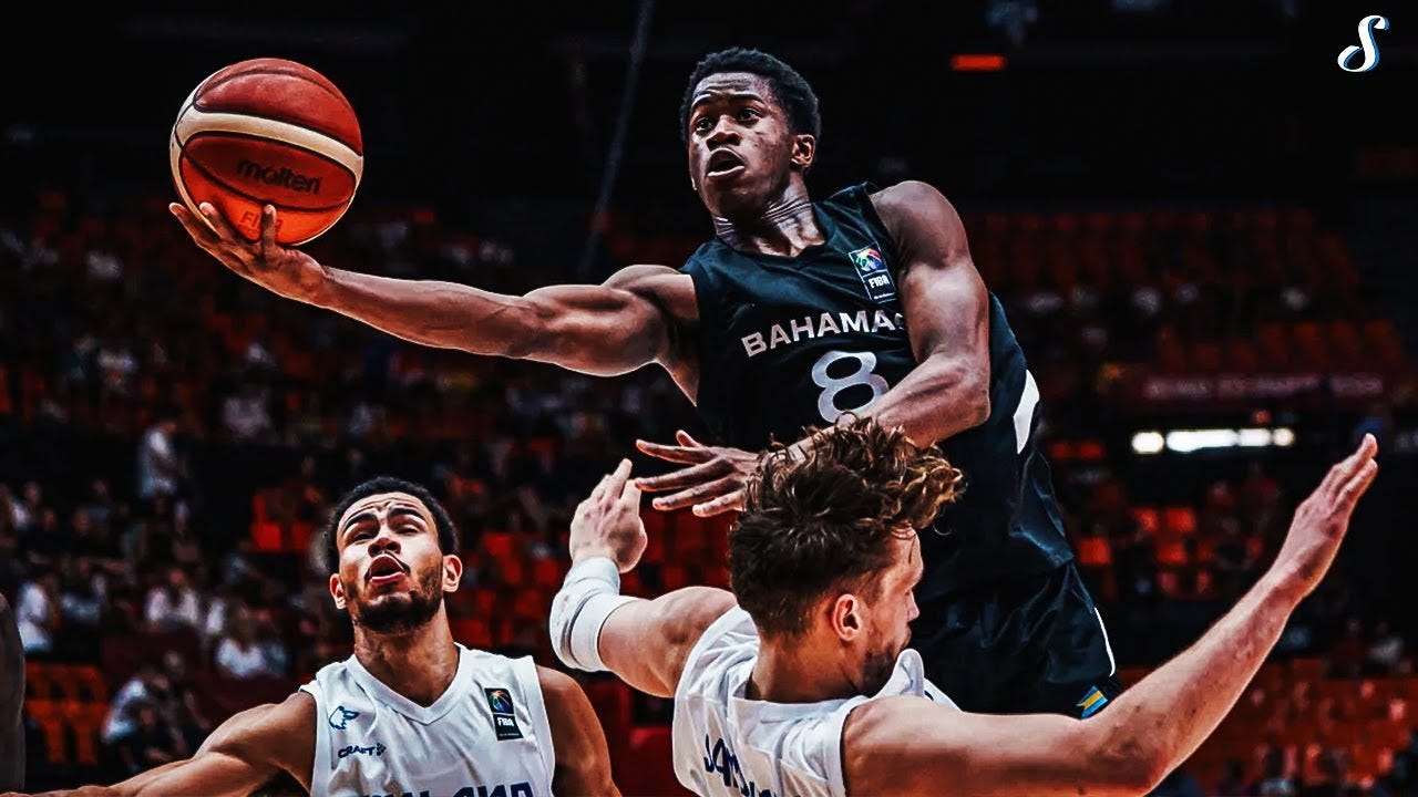 Baylor Freshman VJ Edgecombe Went CRAZY At The Olympic Qualifiers For The  Bahamas National Team!