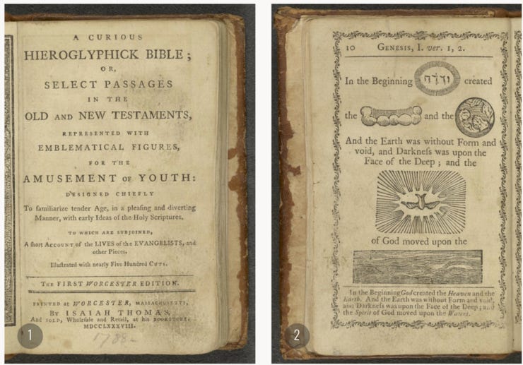 Isaiah Thomas’s Hieroglyphics Bible of 1788 