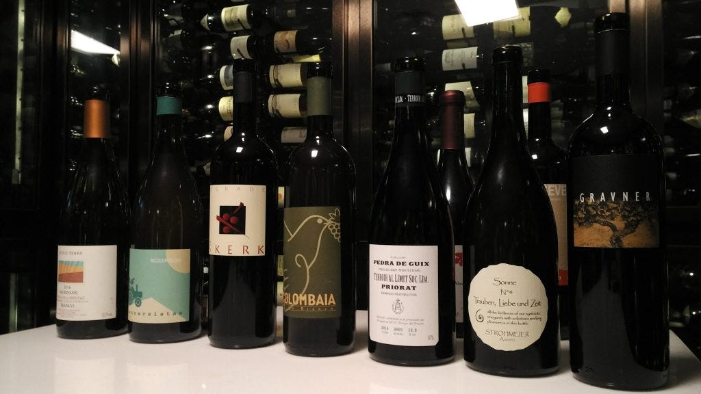 The line up - private tasting