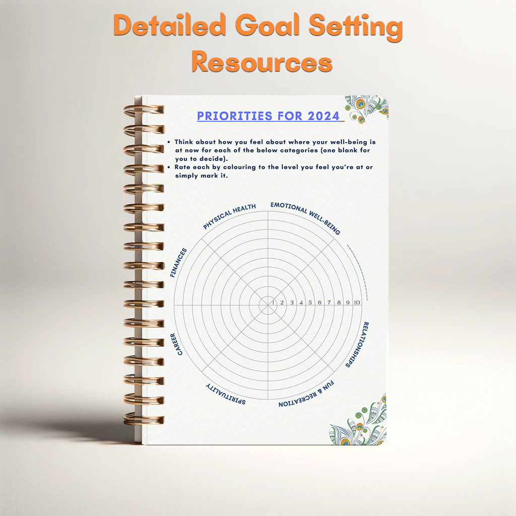 Detailed Goal Setting Resources - 2024 Hindu Planner by Artham
