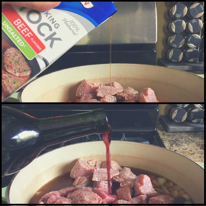 Add Broth and Wine to Cover Add Broth and Wine to Cover
