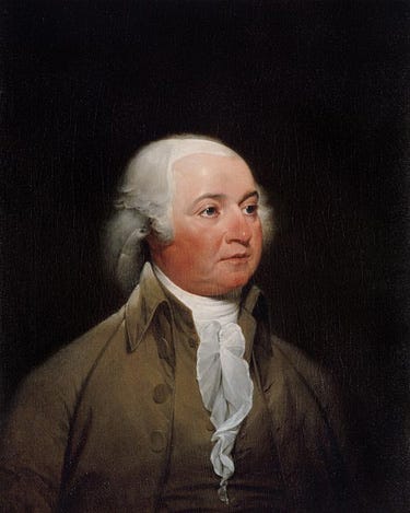 A portrait of John Adams.