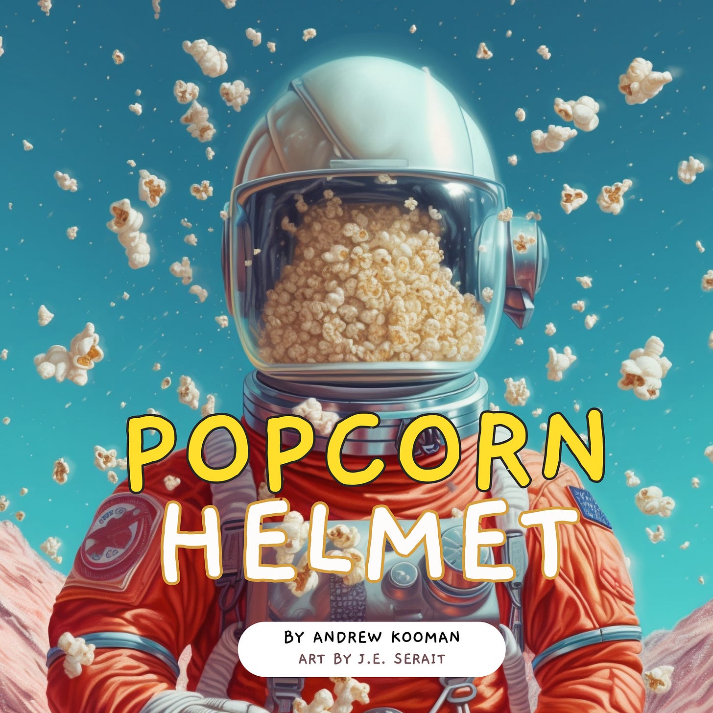 Popcorn Helmet - the new illustrated book by Andrew Kooman, art by J.E. Serait