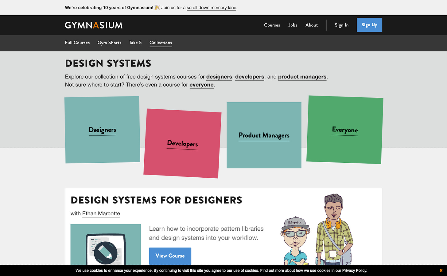 Gymnasium Design System Collection website visit at https://thegymnasium.com/design-systems
