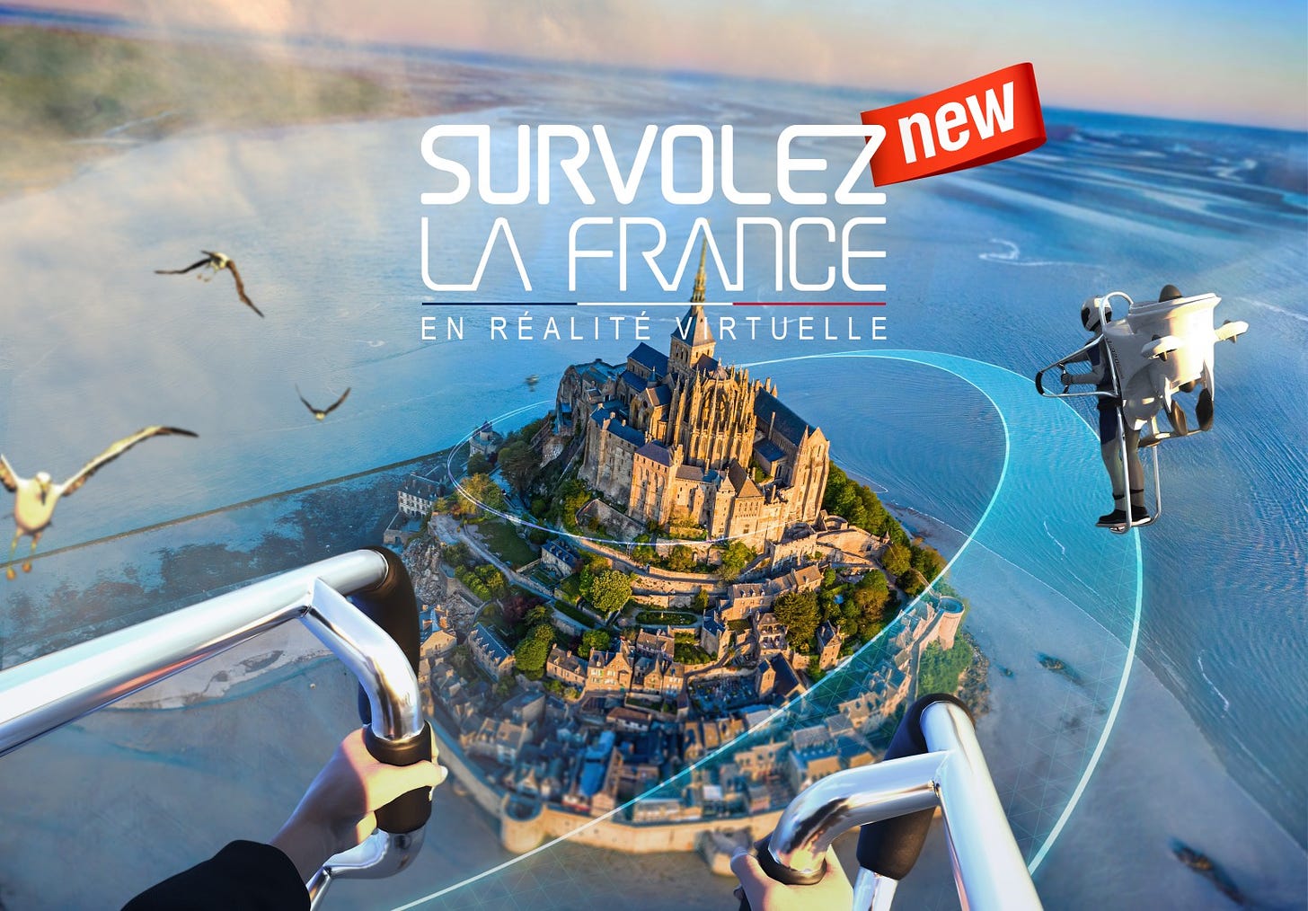 Le Survol de la France en réalité virtuelle - FlyView