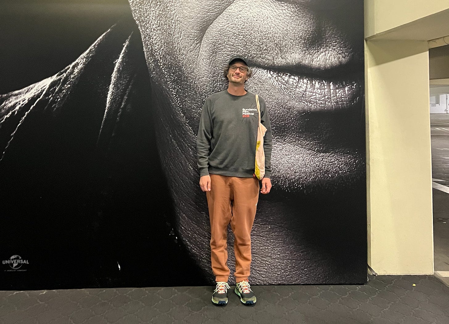 Me in front of a Fast X poster