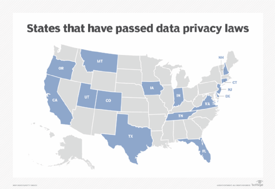 States with data privacy laws