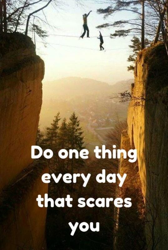 Do one thing every day that scares you | Picture Quotes