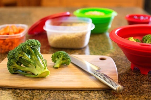 Countertop food prep