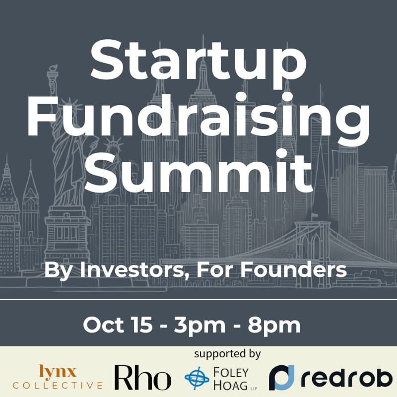 Cover Image for Startup Fundraising Summit - By Investors, For Founders