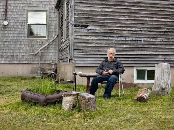 Robert Frank in Mabou, Nova Scotia, in June.